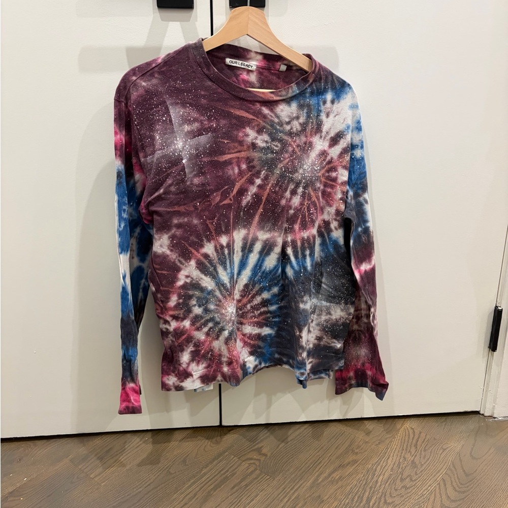 Our Legacy Multicolor Tie-Dye Long Sleeve Tee